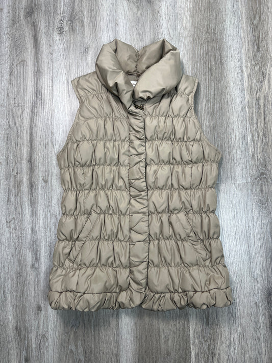 Vest Puffer & Quilted By Coldwater Creek In Taupe, Size: S