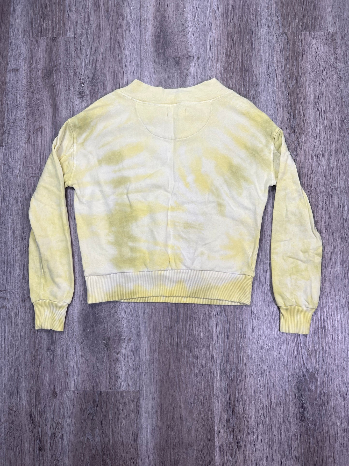 Sweatshirt Crewneck By Pilcro In Yellow, Size: S