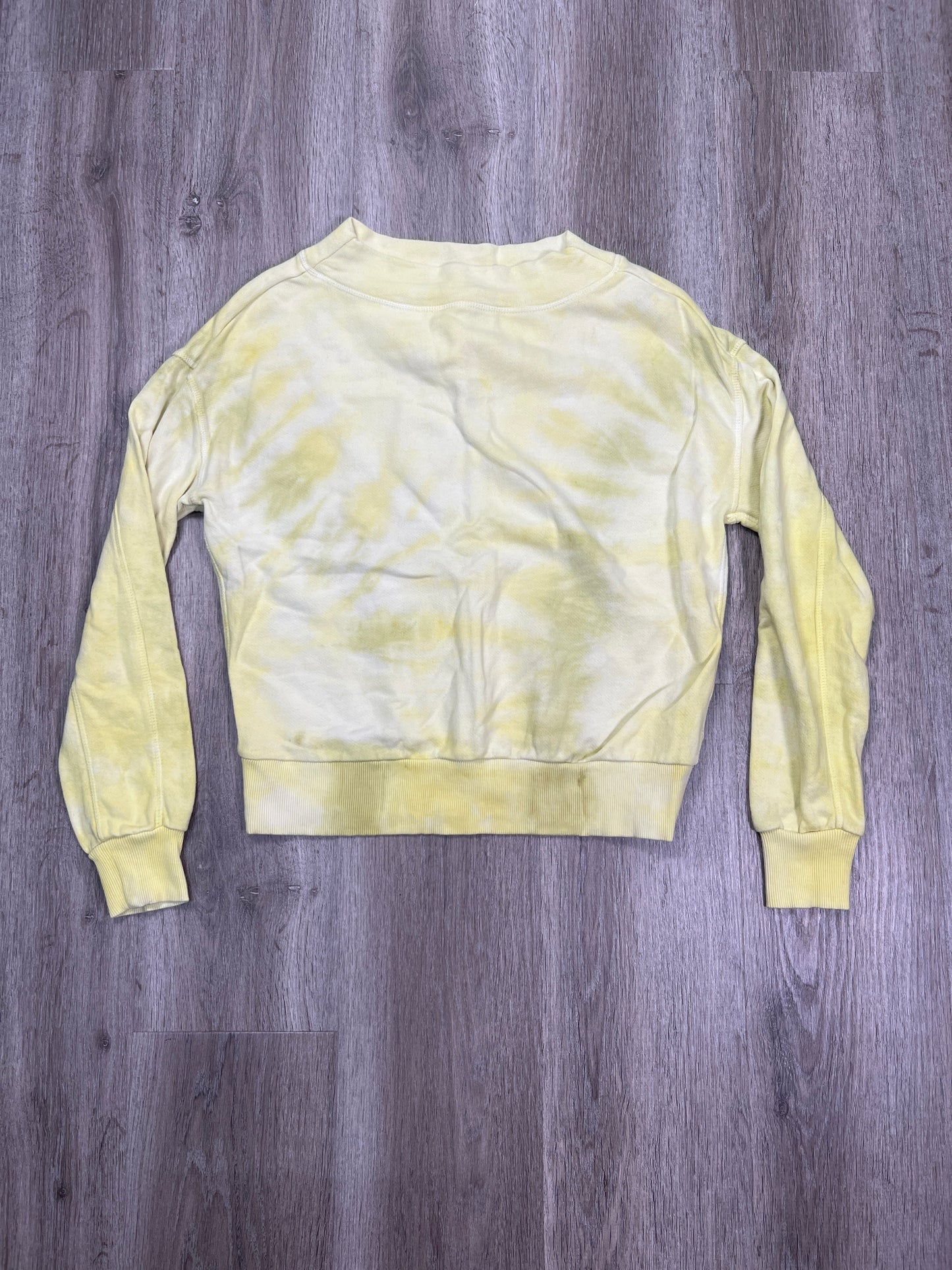 Sweatshirt Crewneck By Pilcro In Yellow, Size: S