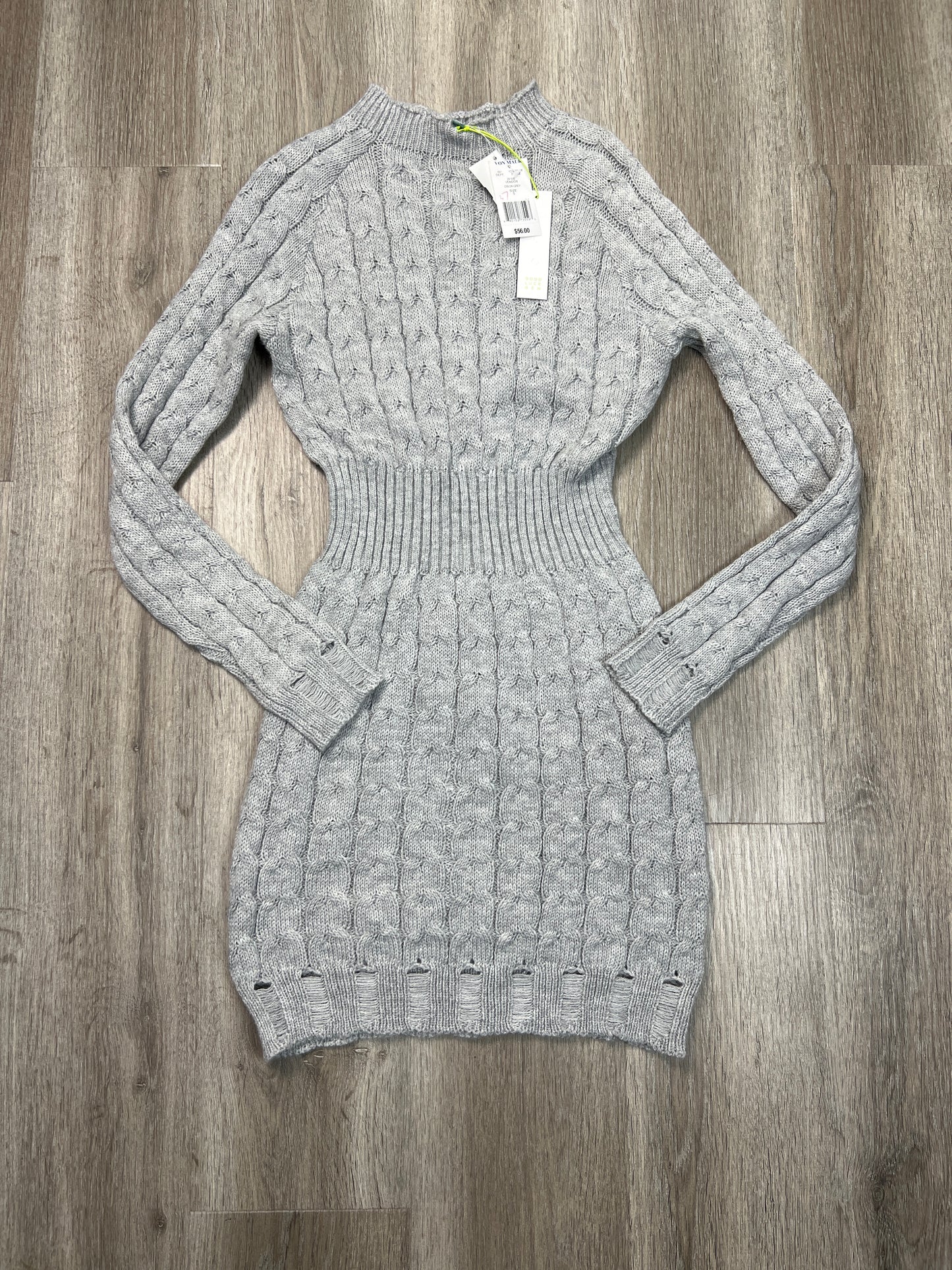 Dress Sweater By Good Luck Gem In Grey, Size: S