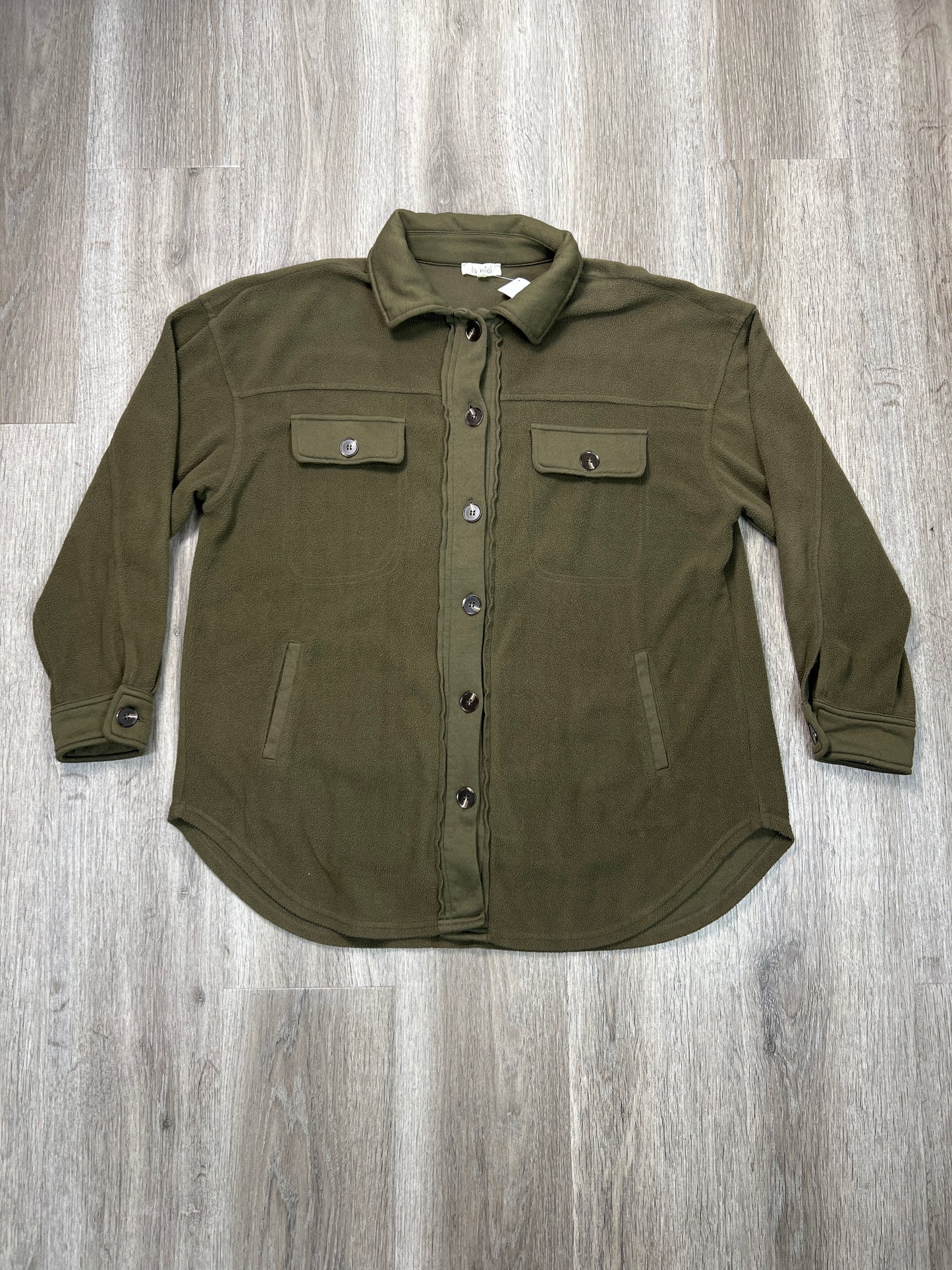 Jacket Shirt By La Miel In Green, Size: S