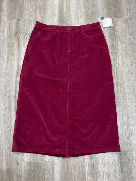 Skirt Maxi By Croft And Barrow In Red, Size: Xl