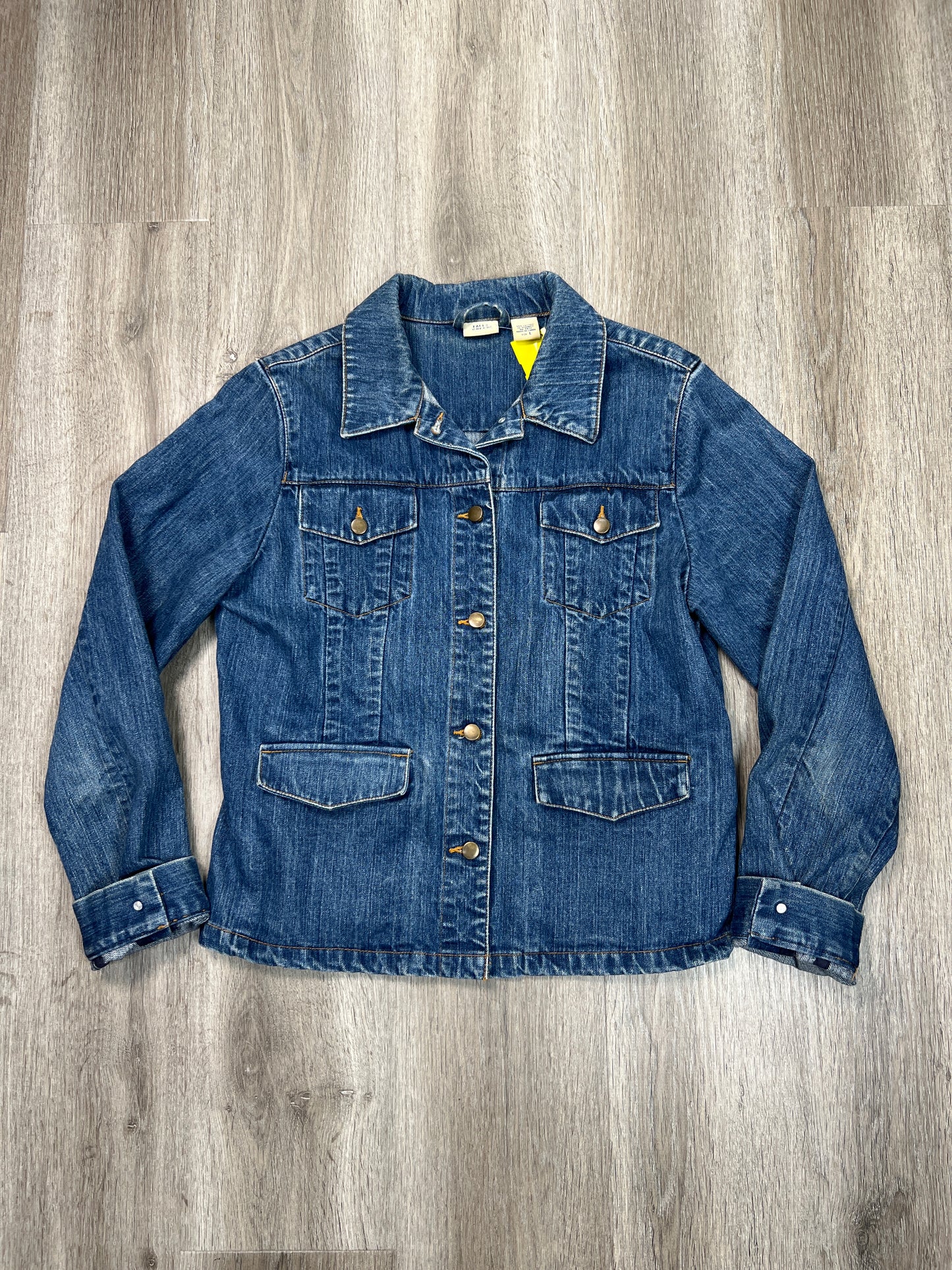 Jacket Denim By Falls Creek In Blue Denim, Size: L