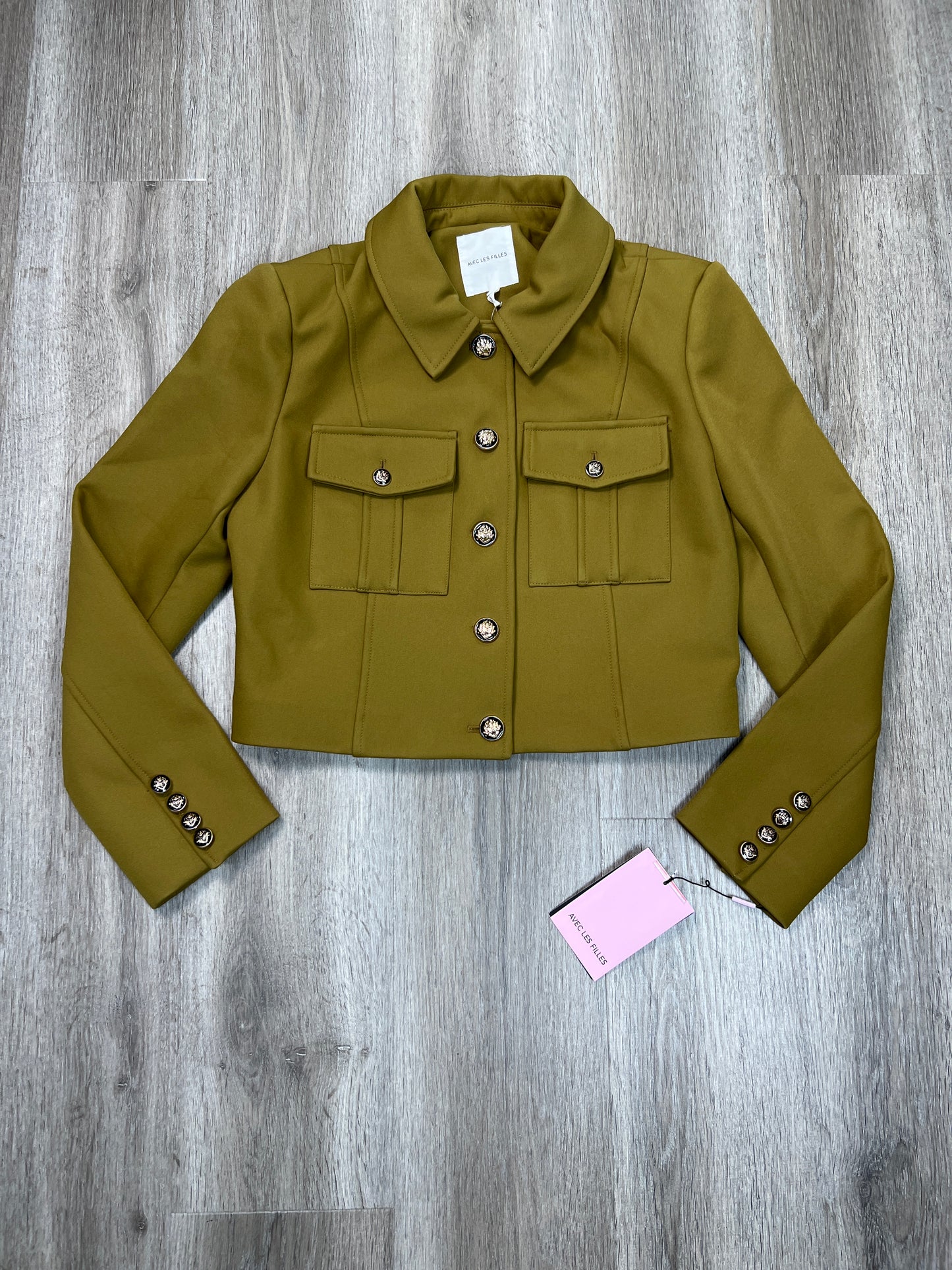 Jacket Utility By Avec Les Filles In Green, Size: M