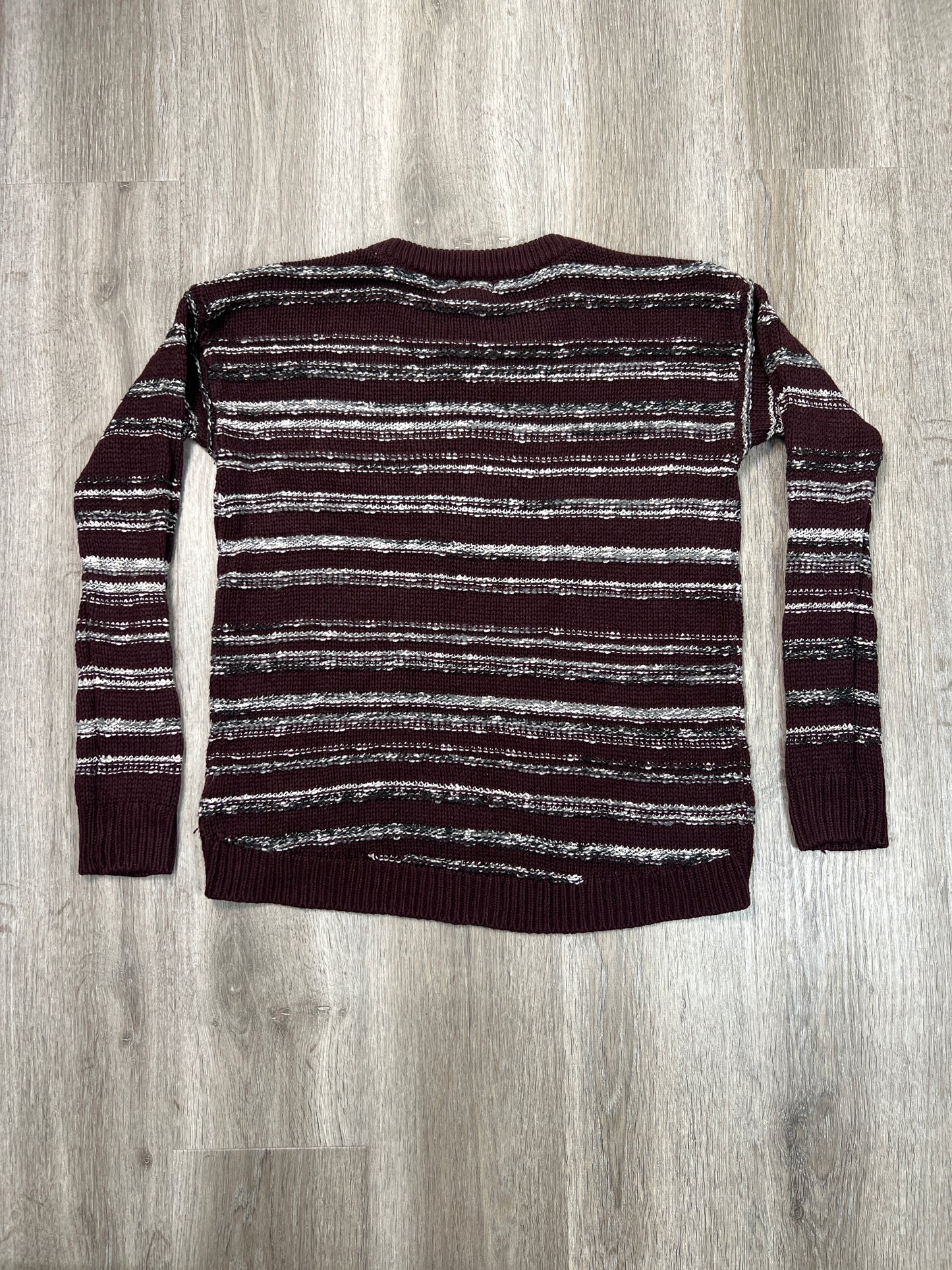 Sweater By Calvin Klein In Grey & Purple, Size: M