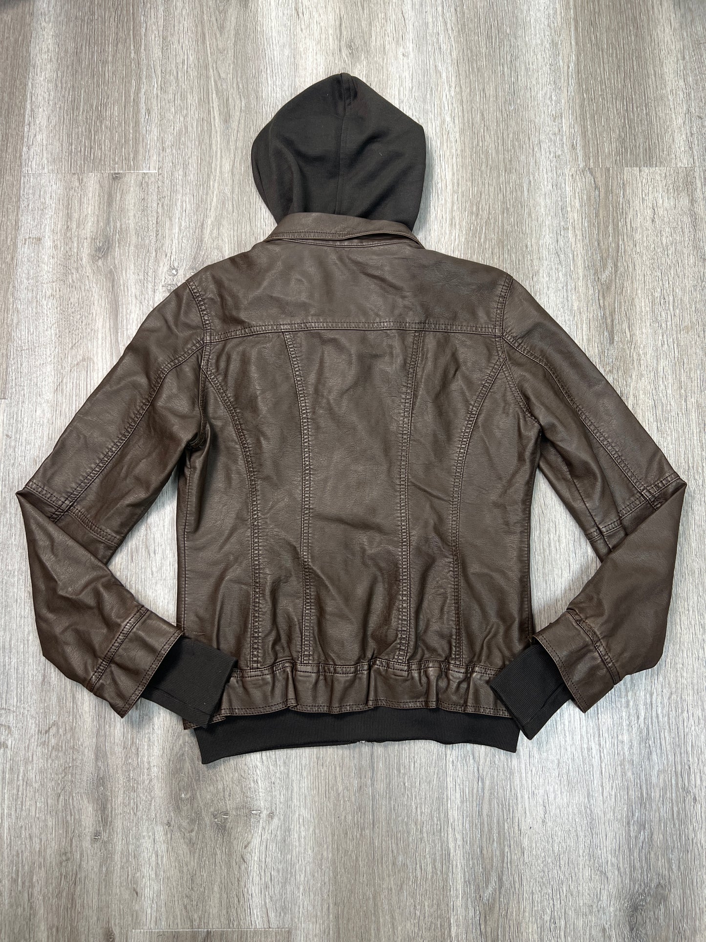 Jacket Moto By LA COALITION In Brown, Size: M