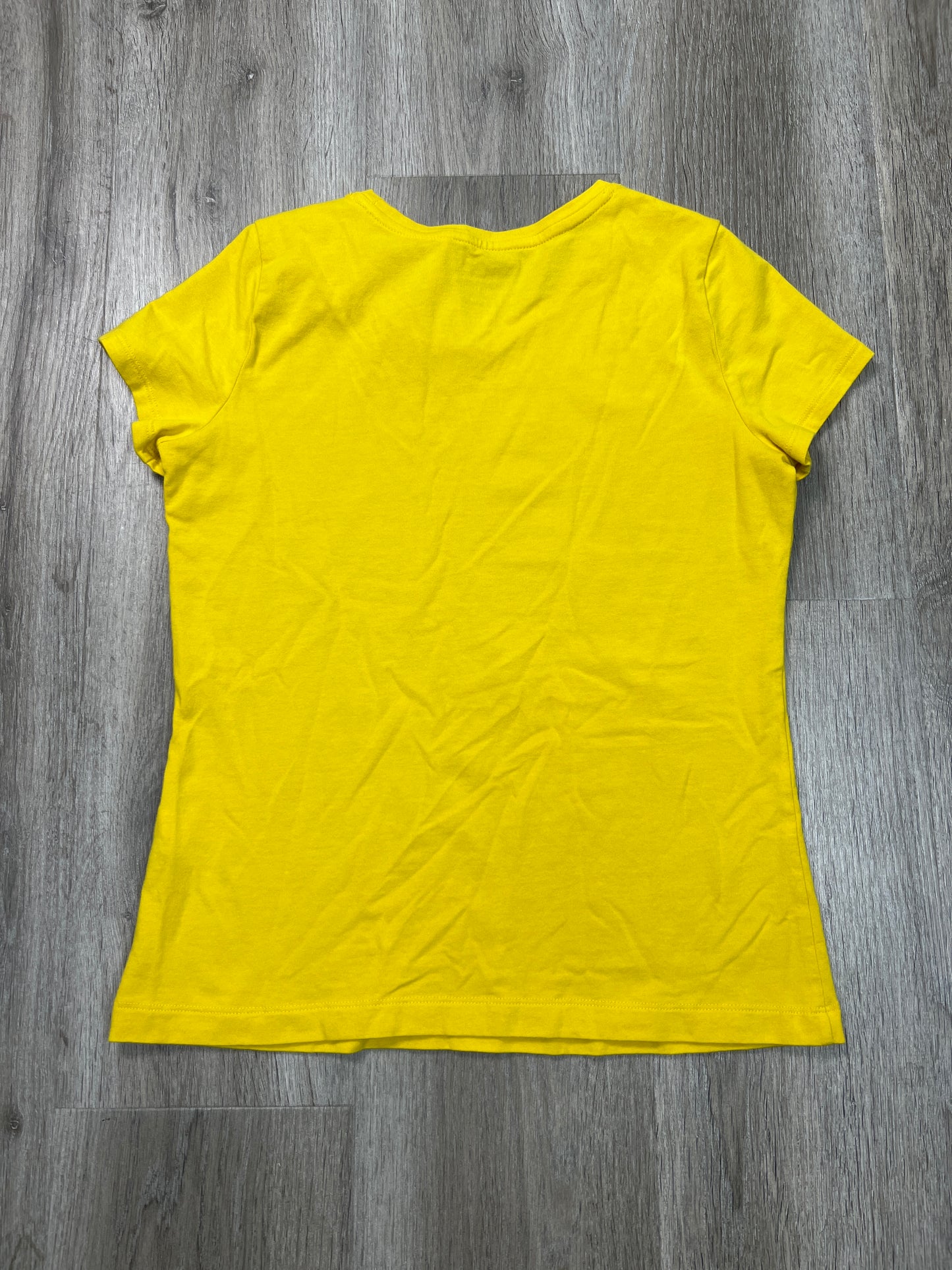 Top Short Sleeve Basic By Banana Republic In Yellow, Size: Xs