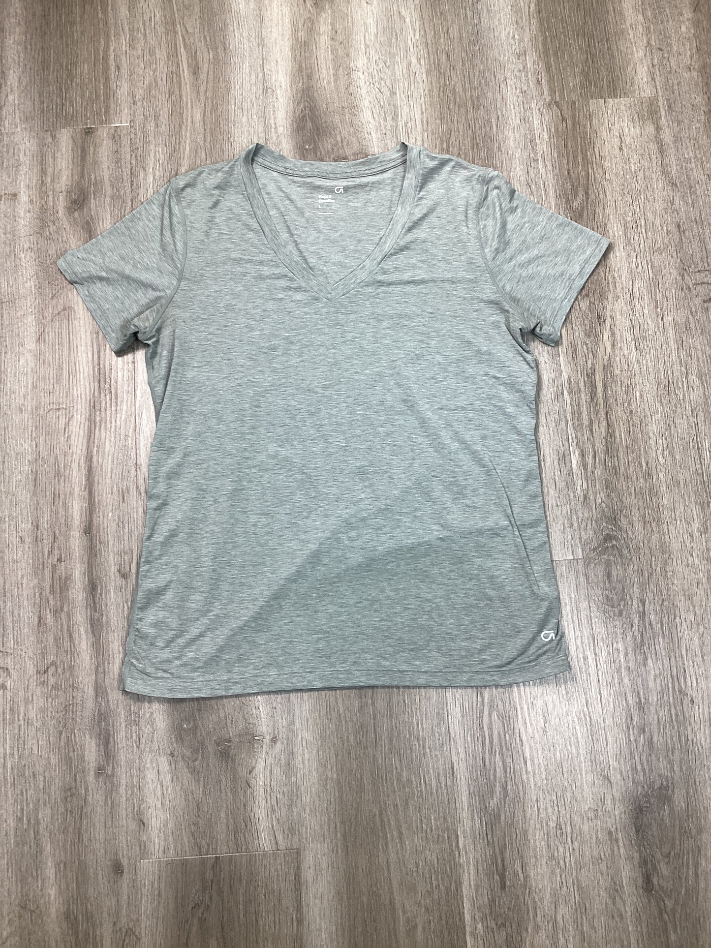 Athletic Top Short Sleeve By Gapfit In Green, Size: L