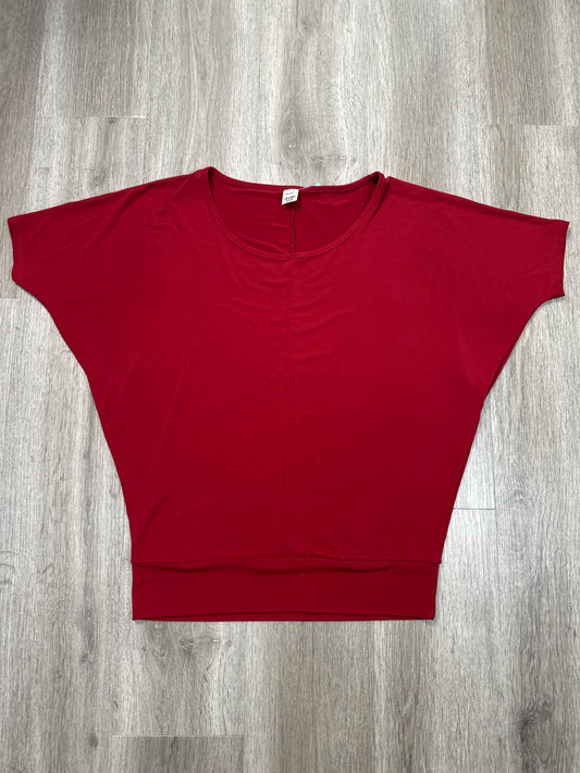 Top Short Sleeve By Jockey In Red, Size: S