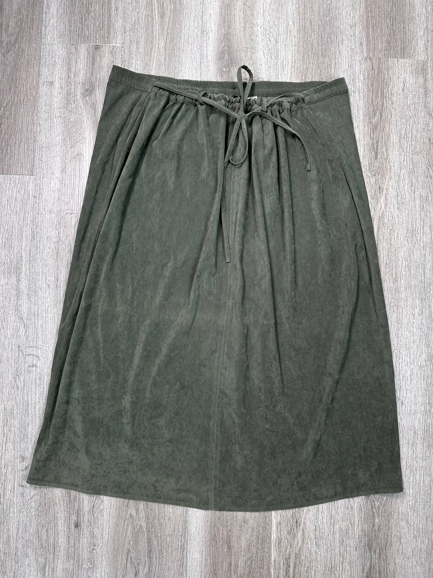 Skirt Midi By Nouveau In Green, Size: 5x