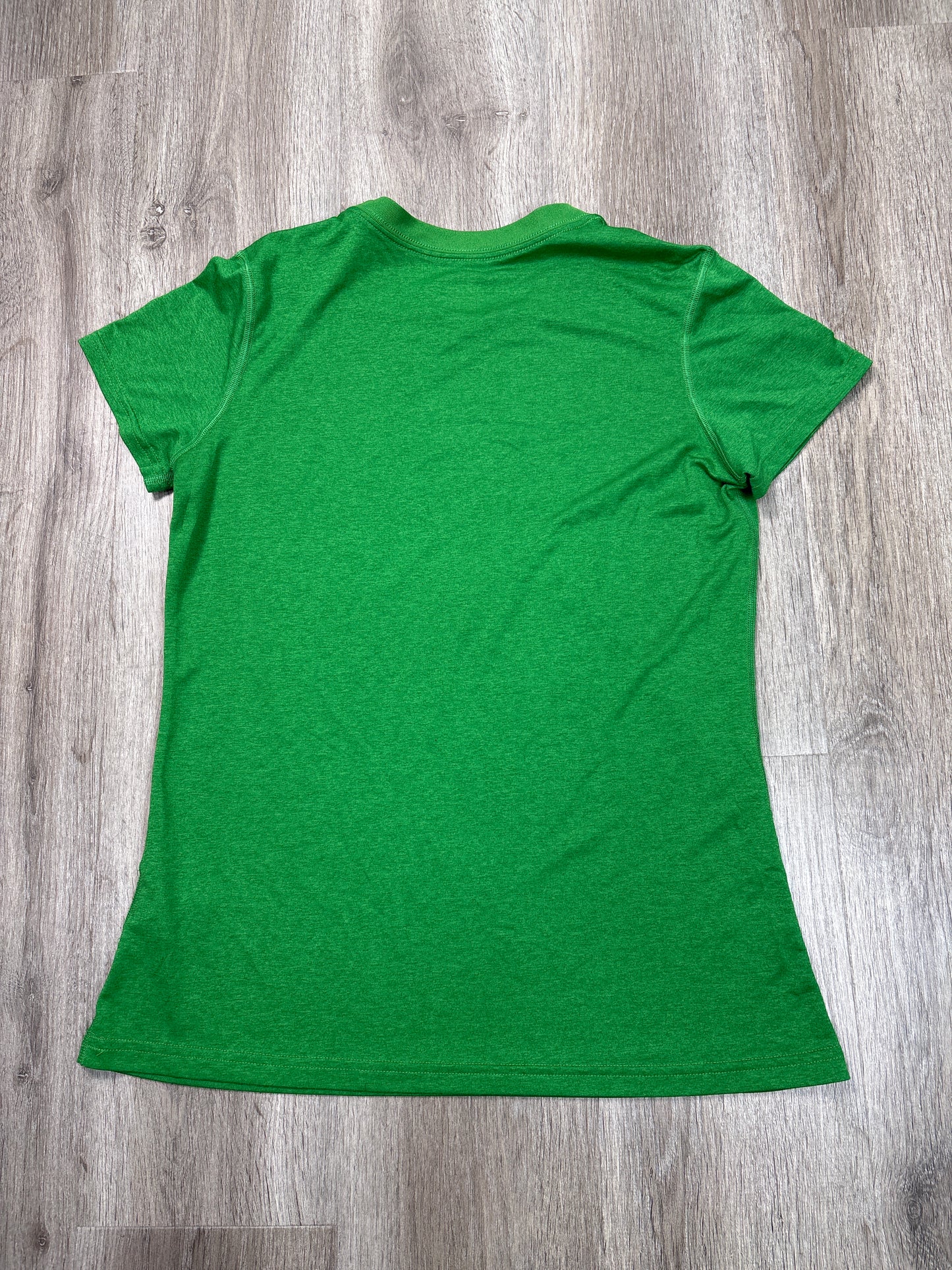 Athletic Top Short Sleeve By Nike Apparel In Green, Size: L