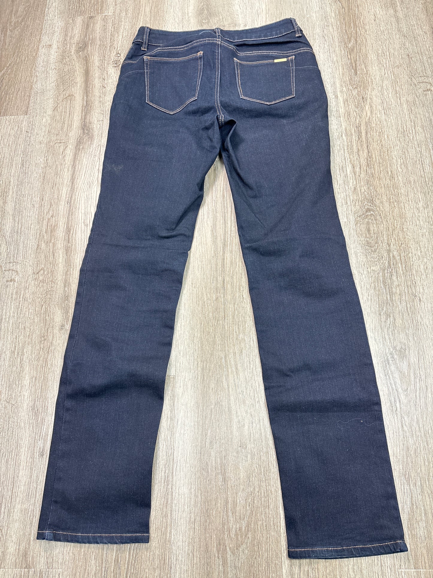 Jeans Straight By Chicos In Blue Denim, Size: 4