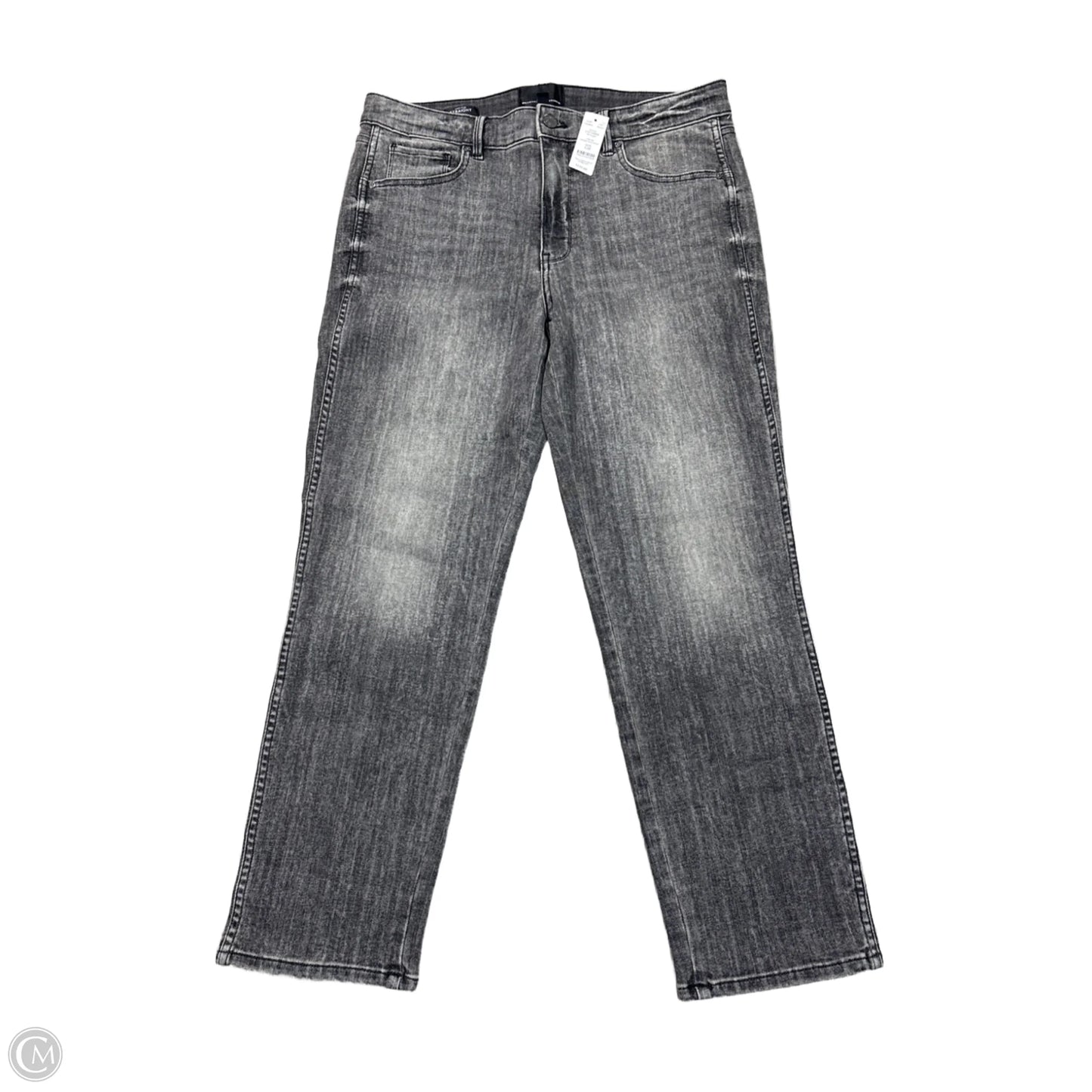 Jeans Straight By White House Black Market In Black Denim, Size: 12