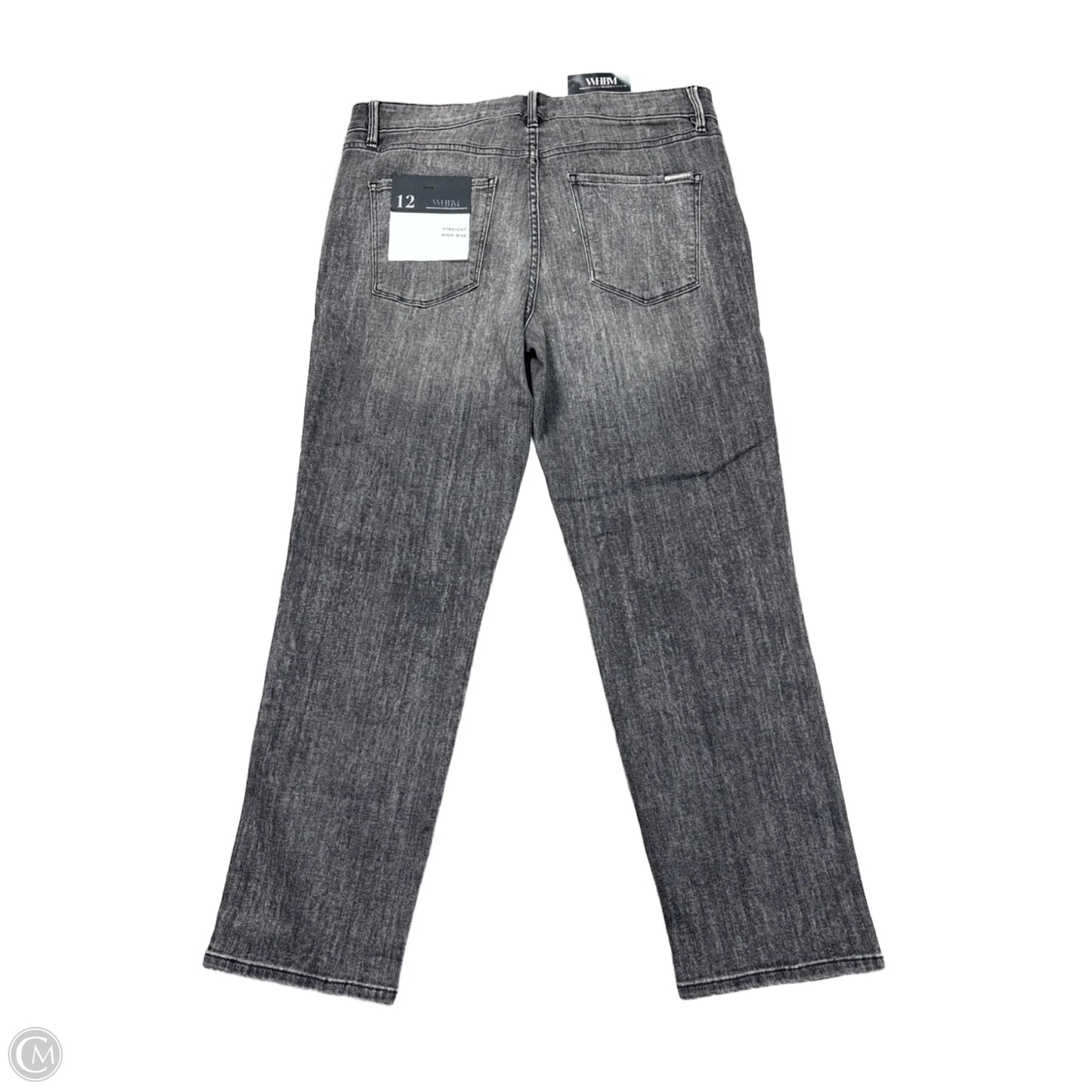 Jeans Straight By White House Black Market In Black Denim, Size: 12