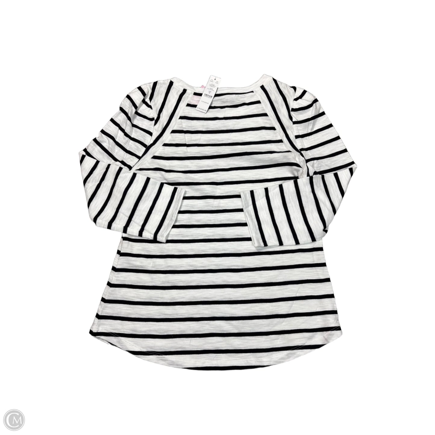 Top Long Sleeve By White House Black Market In Striped Pattern, Size: M