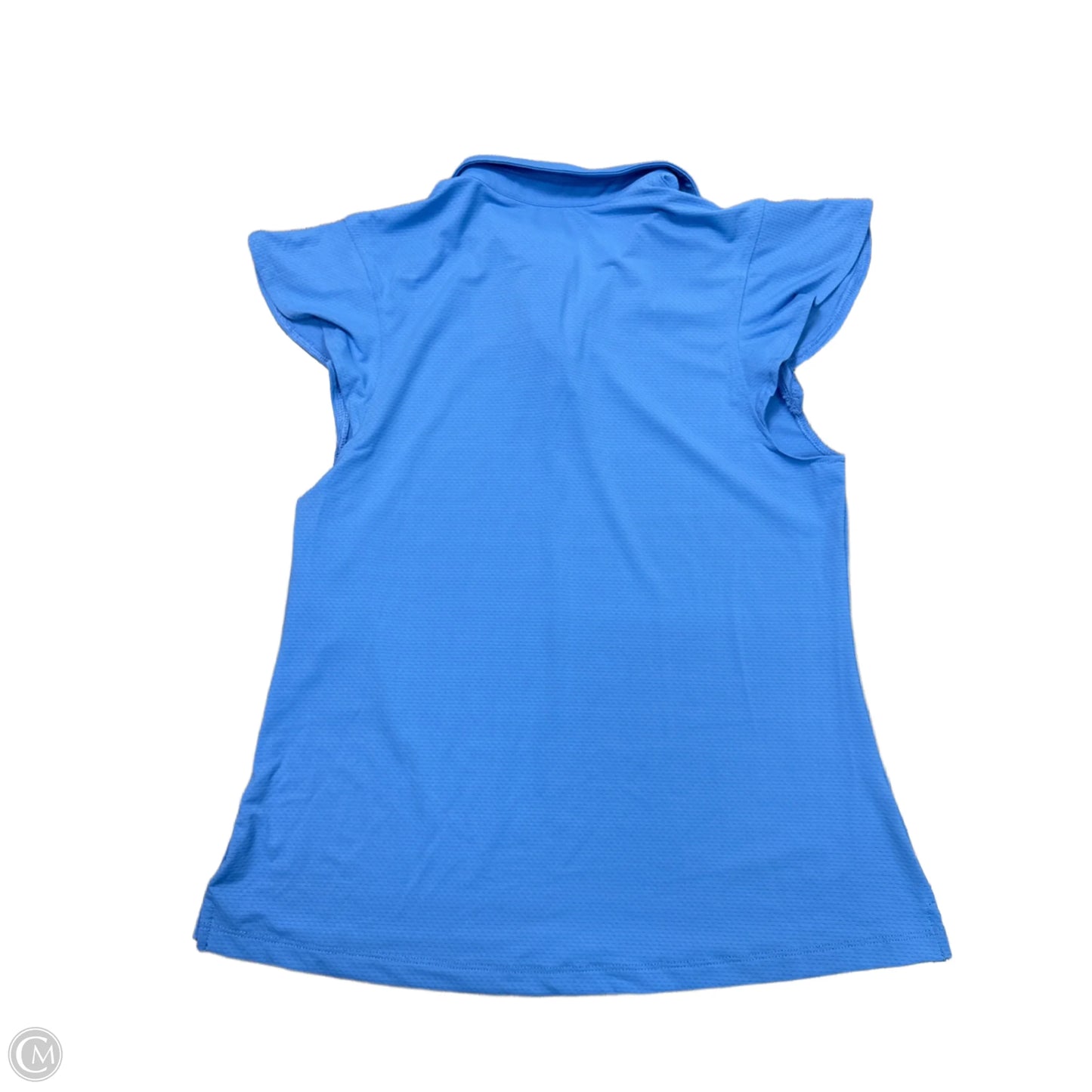 Athletic Top Short Sleeve By Gottex In Blue, Size: M