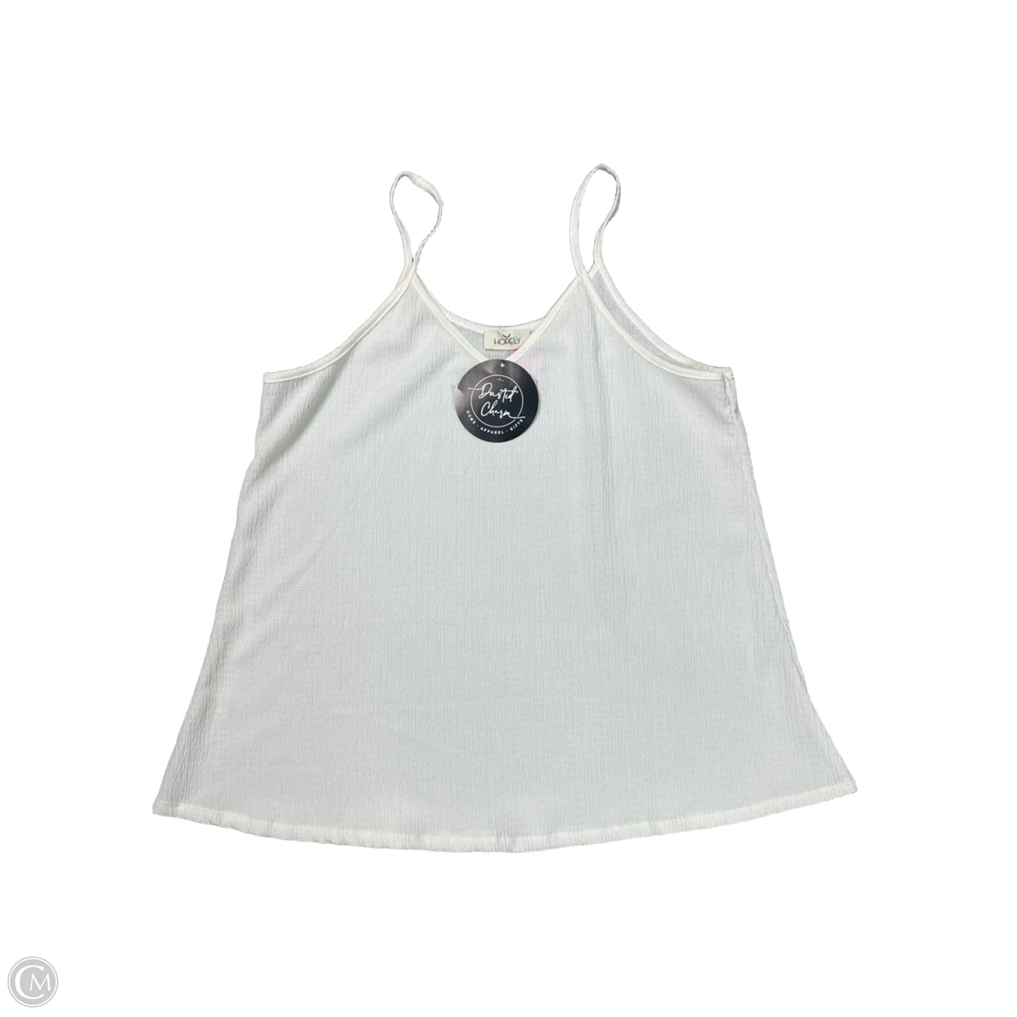 Tank Top By HOPELY In Ivory, Size: 1x