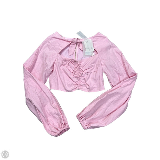 Top Long Sleeve By Clothes Mentor In Pink, Size: S