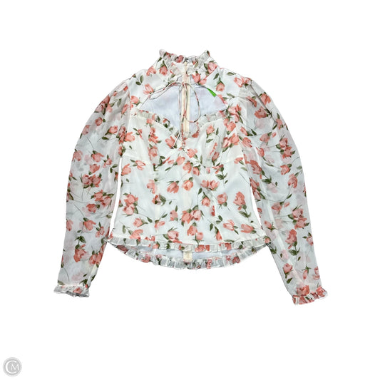 Top Long Sleeve By SEVEN WONDERS In Floral Print, Size: S