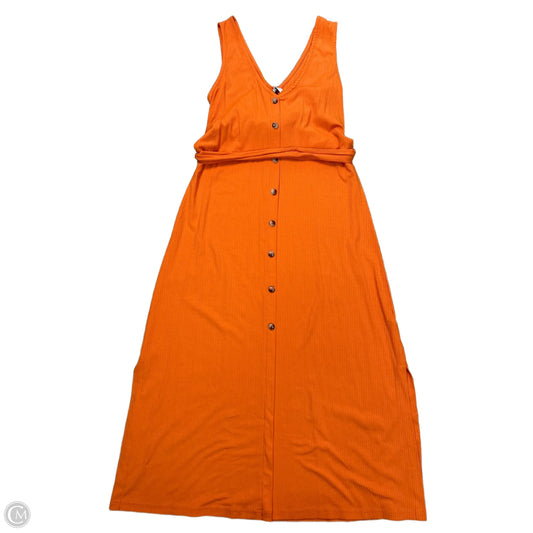 Dress Casual Maxi By FRNCH In Orange, Size: S
