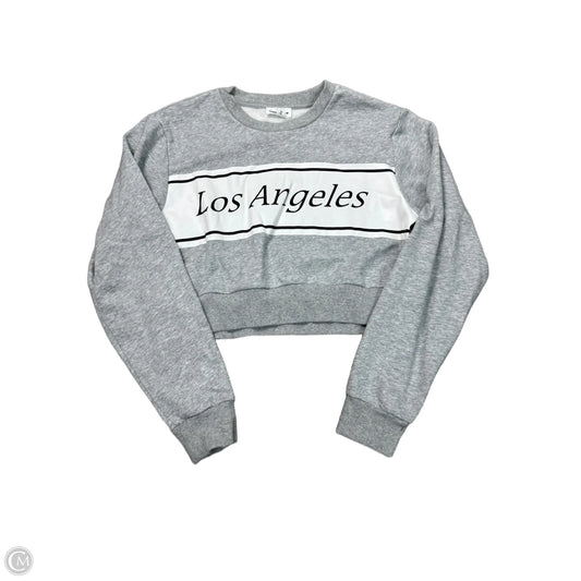 Top Long Sleeve By SUPER DOWN In Grey & Orange, Size: S