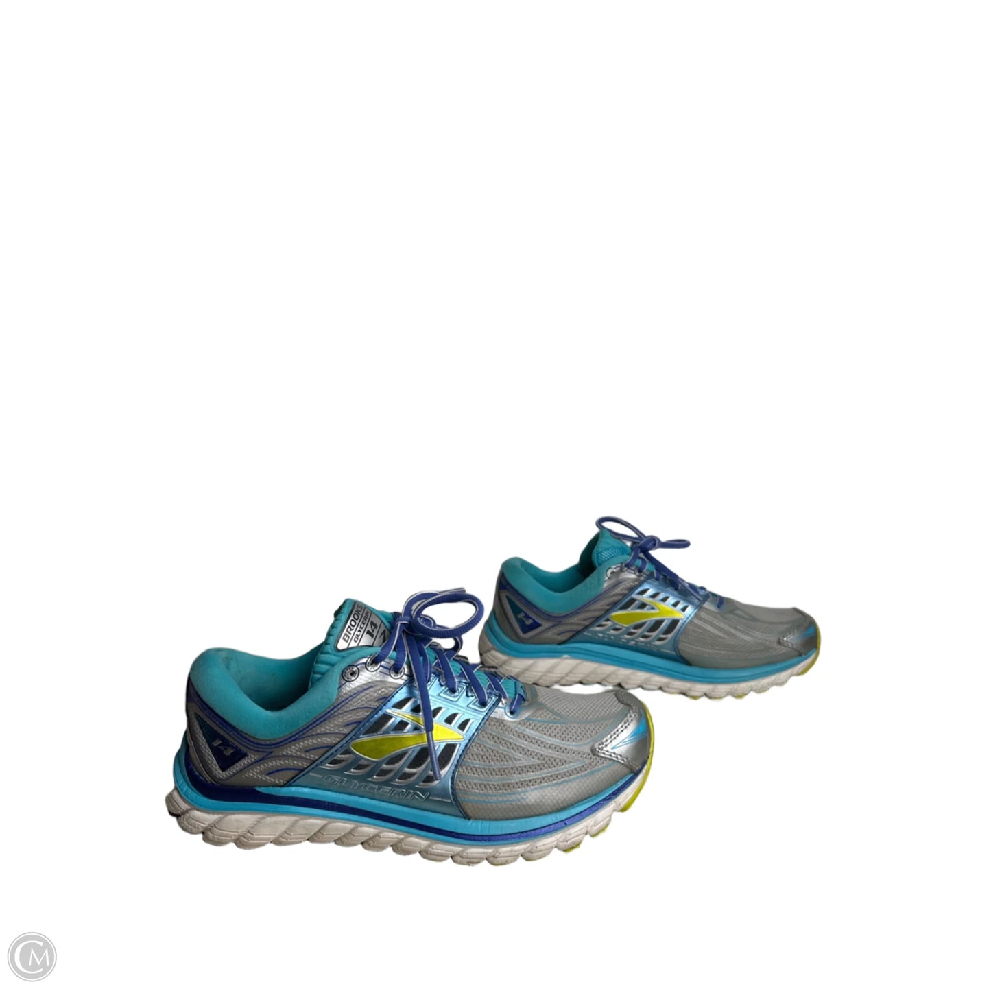 Shoes Athletic By Brooks In Blue & Grey, Size: 8.5