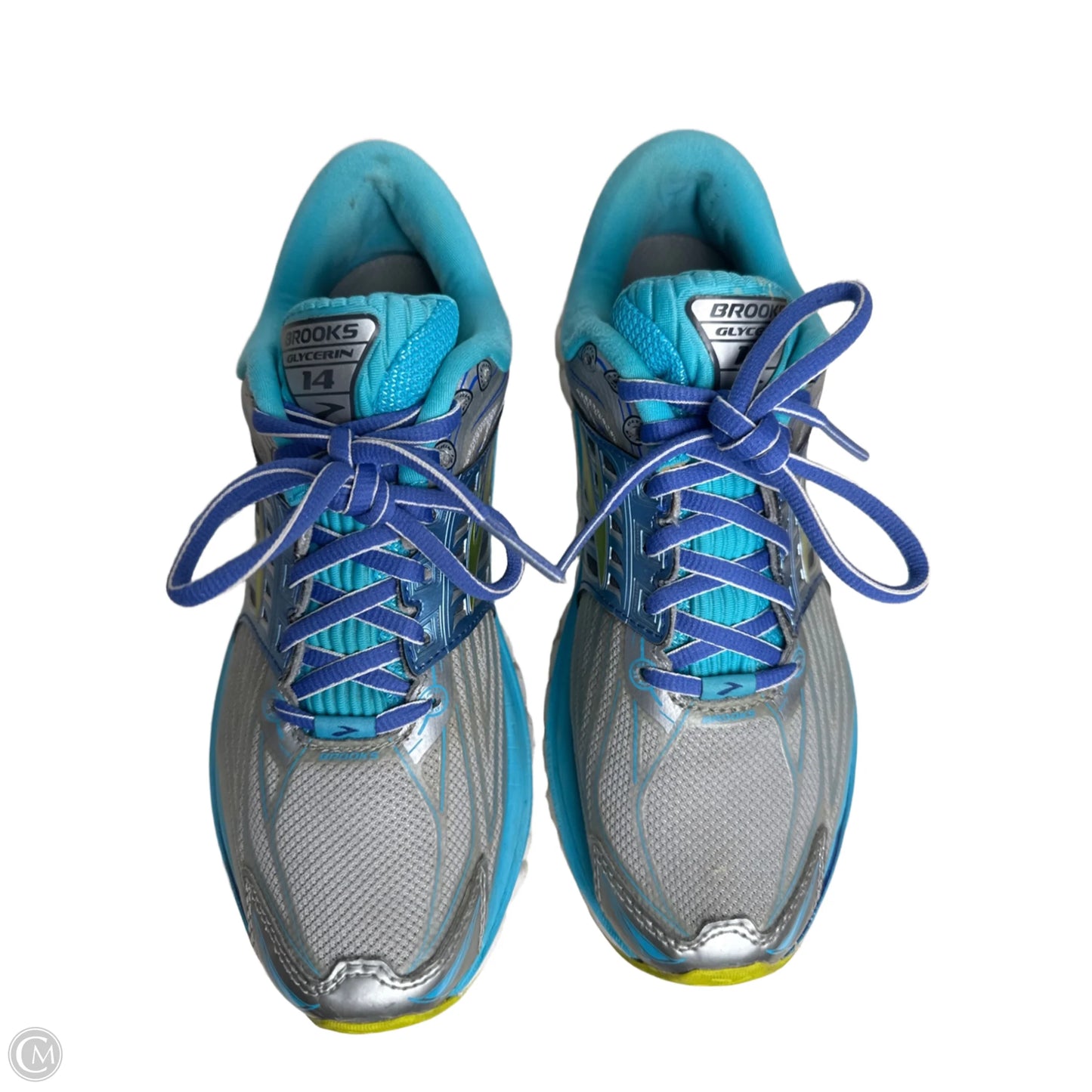 Shoes Athletic By Brooks In Blue & Grey, Size: 8.5