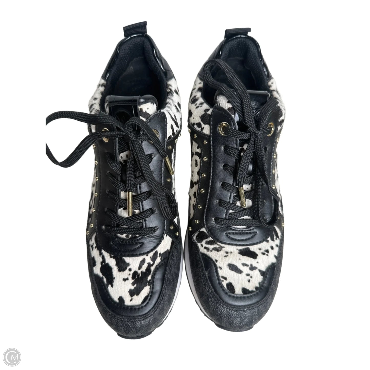 Shoes Sneakers By Michael By Michael Kors In Black & White, Size: 7