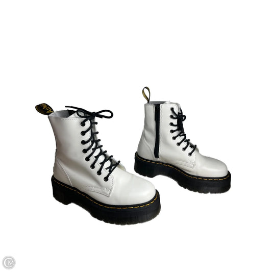 Boots Combat By Dr Martens In White, Size: 7