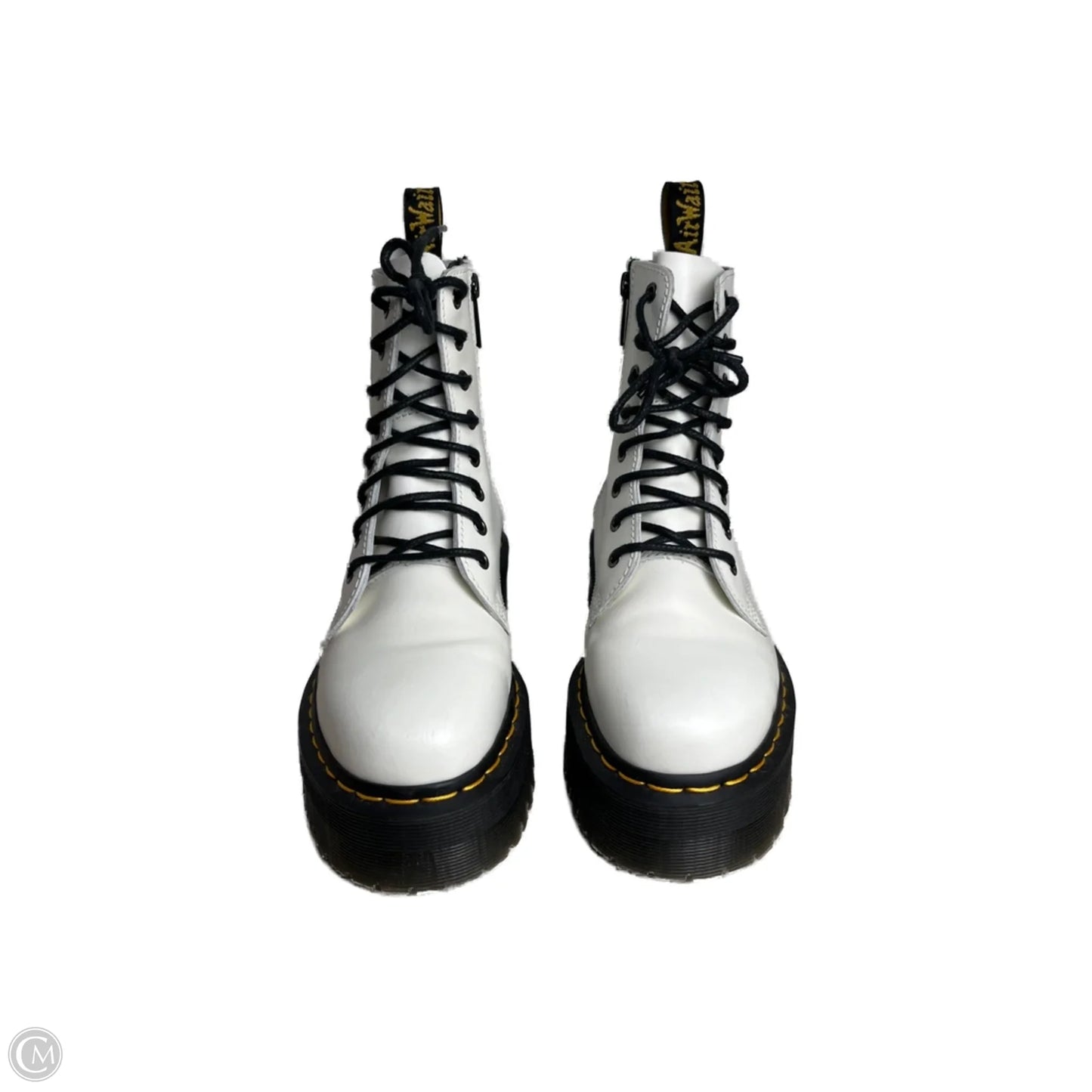 Boots Combat By Dr Martens In White, Size: 7