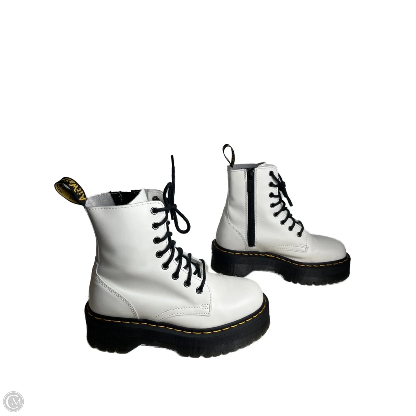 Boots Combat By Dr Martens In White, Size: 7