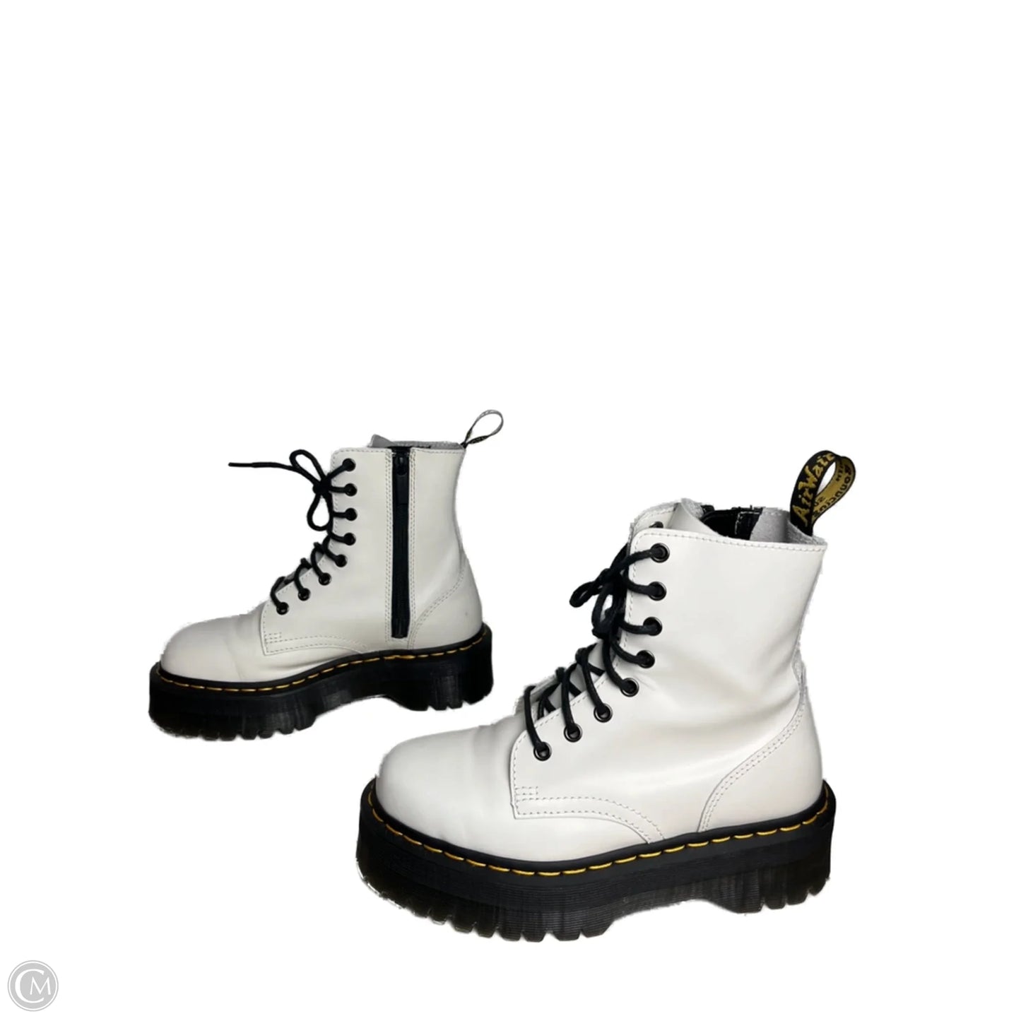 Boots Combat By Dr Martens In White, Size: 7