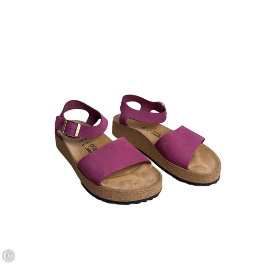 Sandals Heels Platform By Birkenstock In Pink, Size: 8