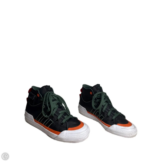 Shoes Sneakers By Adidas In Black & Green, Size: 6.5