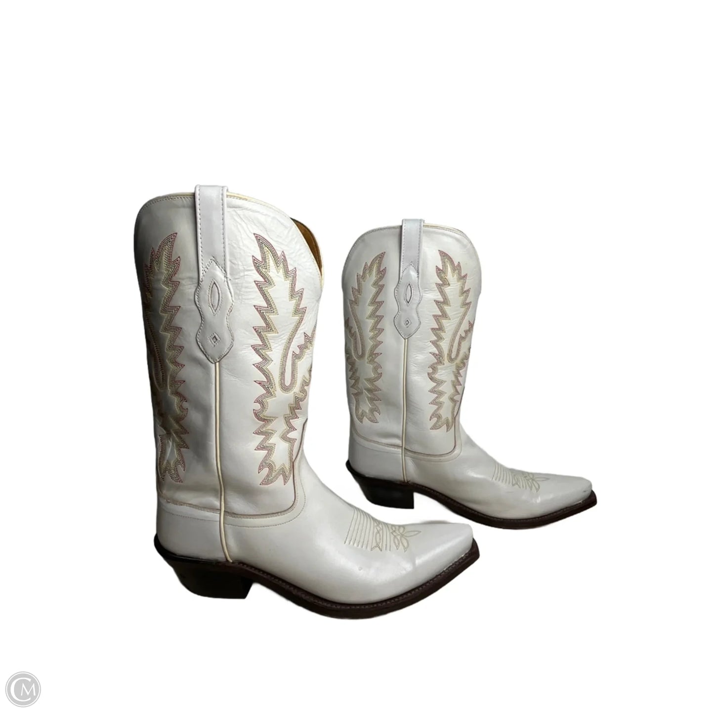 Boots Western By Old West In White, Size: 10