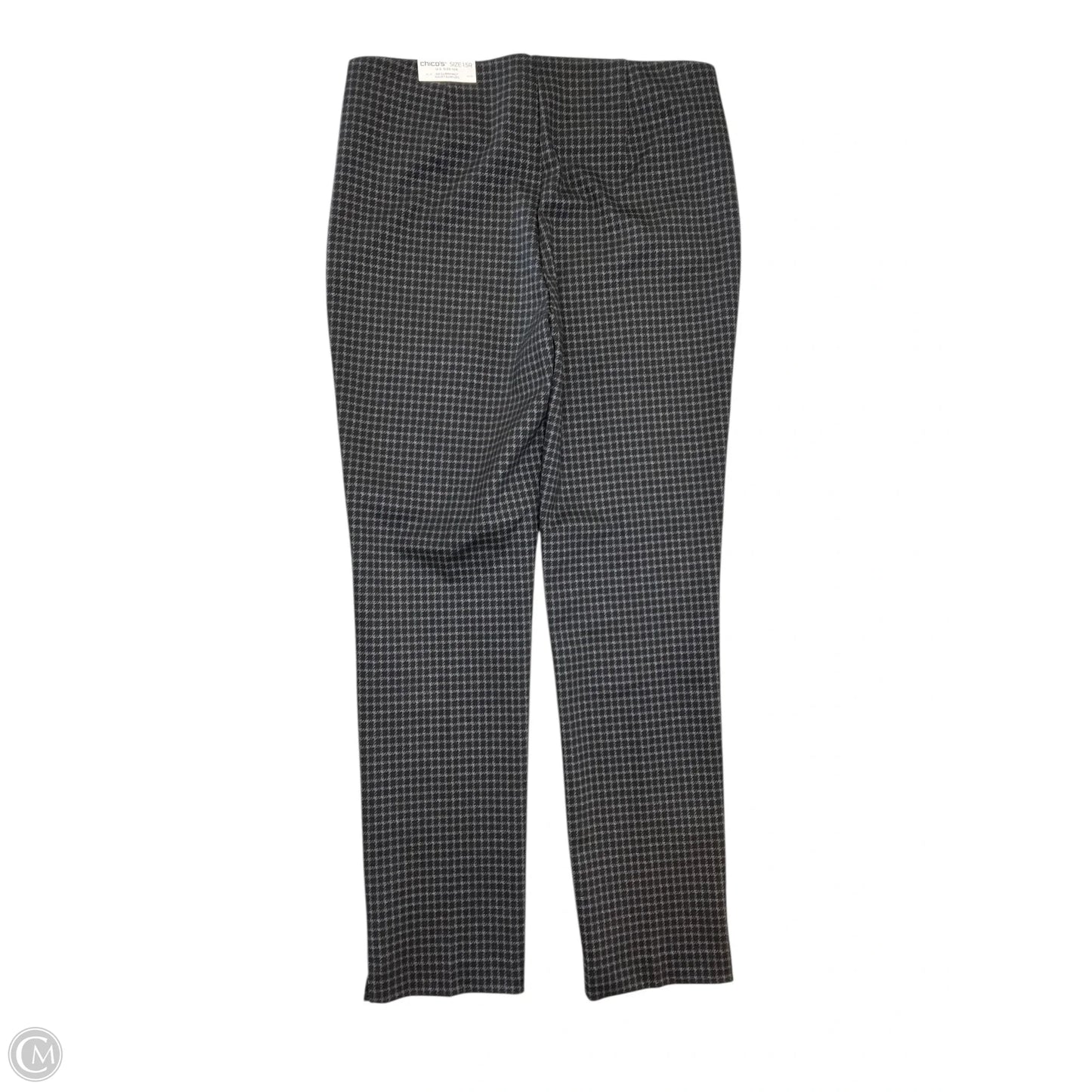 Pants Dress By Chicos In Black & Grey, Size: M