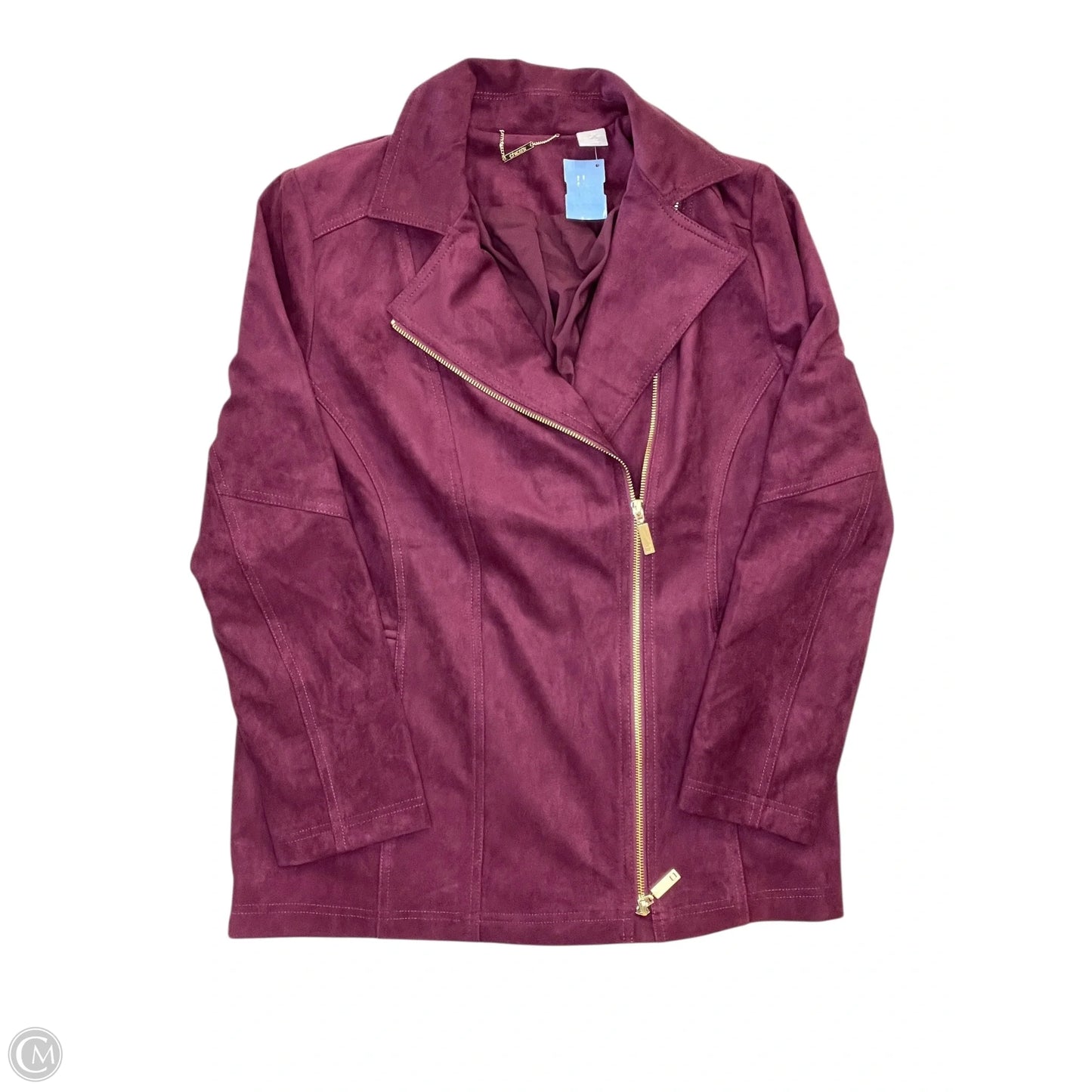 Jacket Moto By Chicos In Purple, Size: M