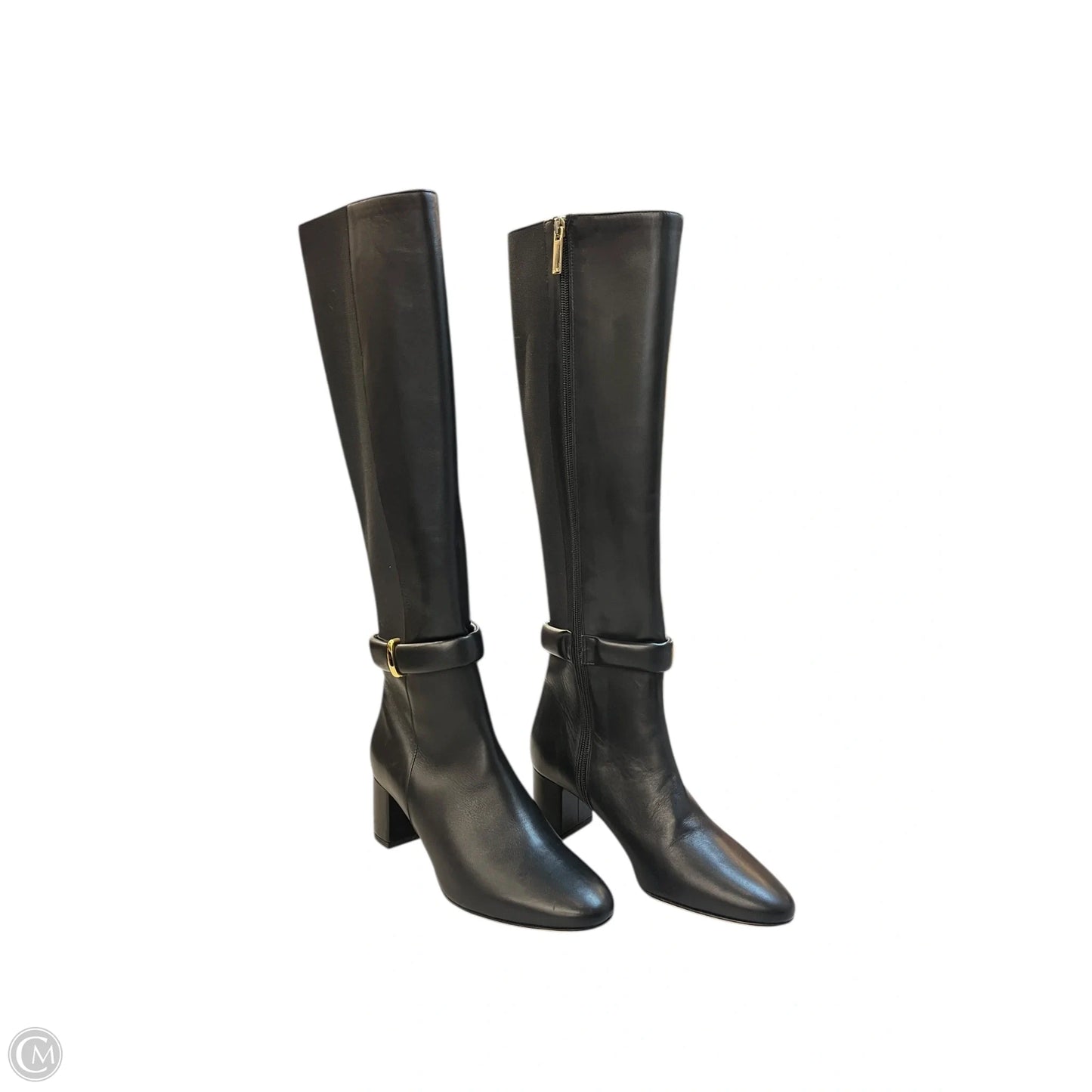 Boots Knee Heels By Bruno Magli Shoes In Black, Size: 6.5