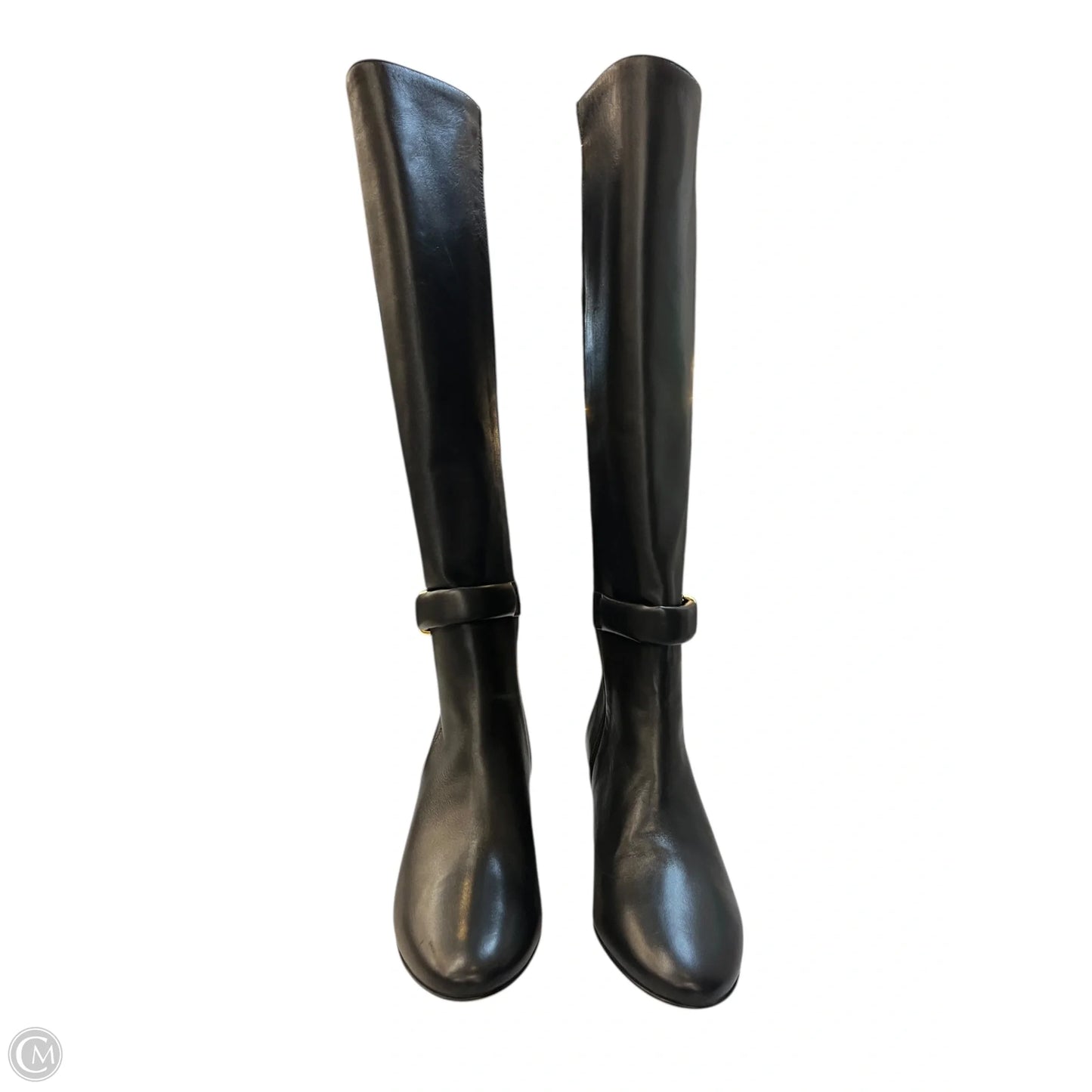 Boots Knee Heels By Bruno Magli Shoes In Black, Size: 6.5