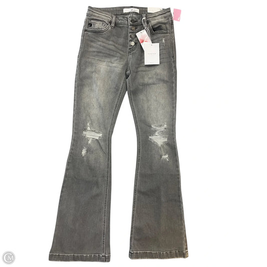 Jeans Flared By Kancan In Grey, Size: 6