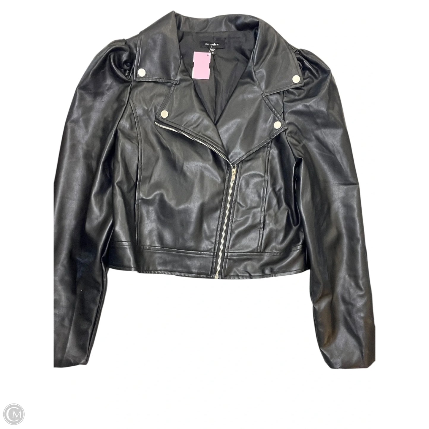 Jacket Moto By Mittoshop In Black, Size: M