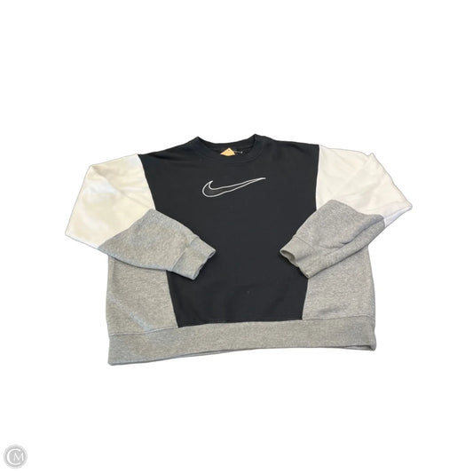 Sweatshirt Crewneck By Nike In Black, Size: M