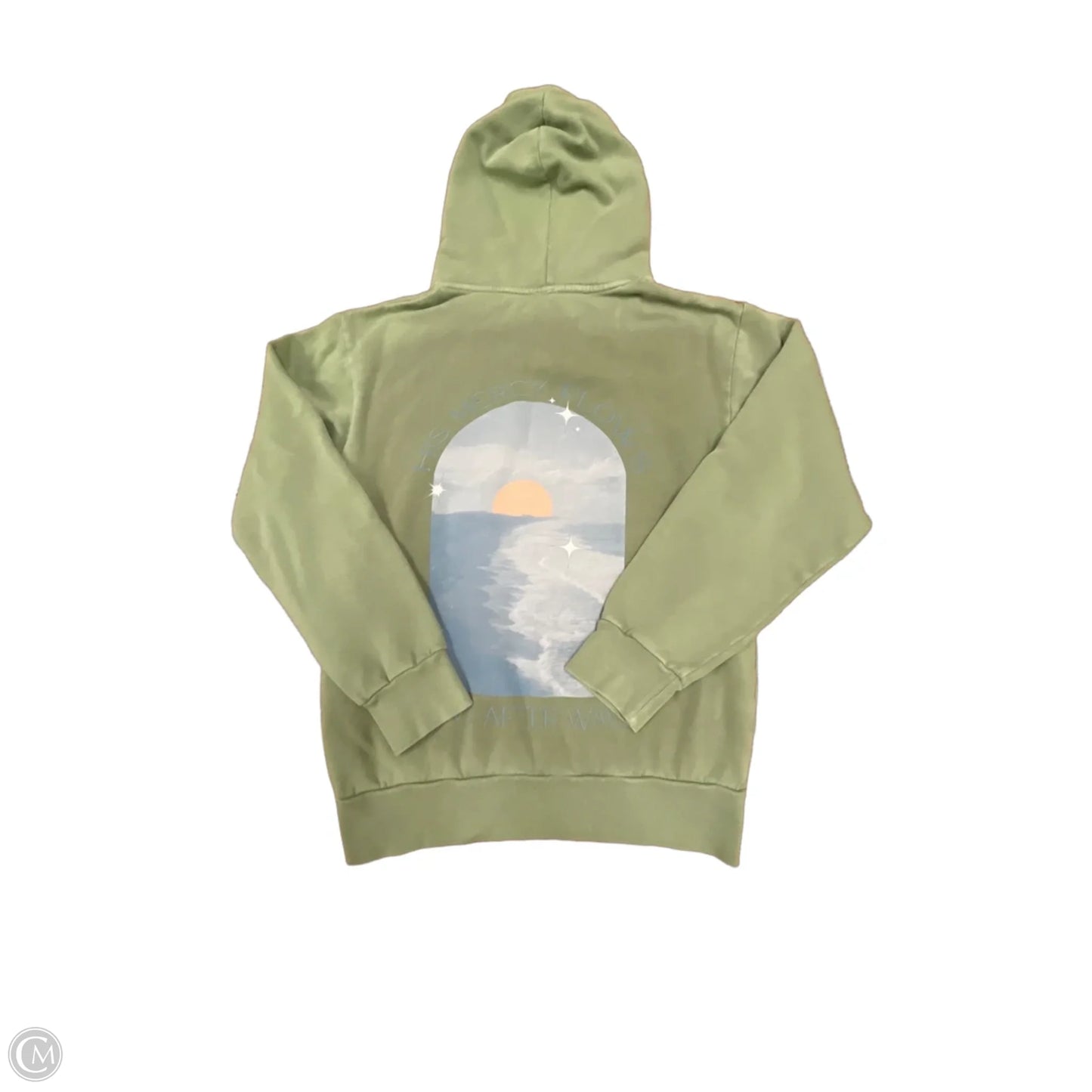 Sweatshirt Hoodie By Gb In Green, Size: S