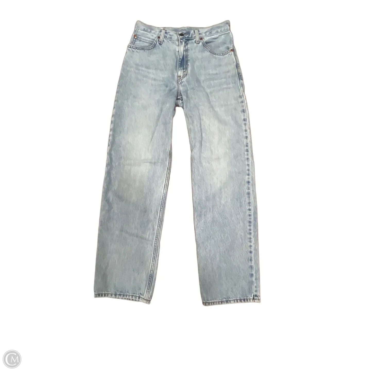 Jeans Straight By Levis In Blue Denim, Size: 0