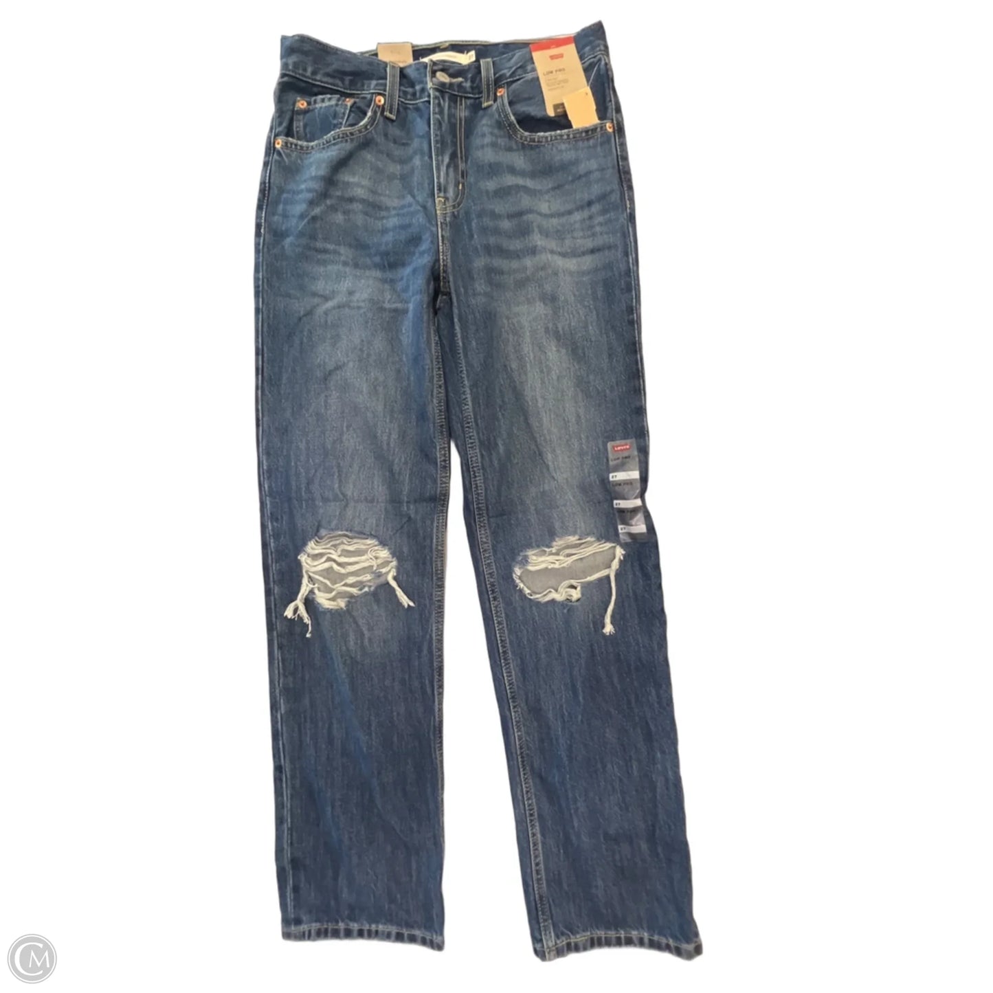 Jeans Straight By Levis In Blue Denim, Size: 4