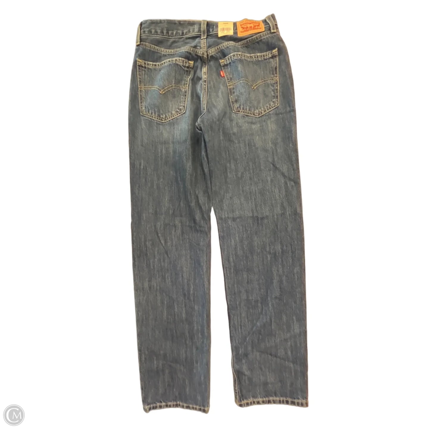 Jeans Straight By Levis In Blue Denim, Size: 4