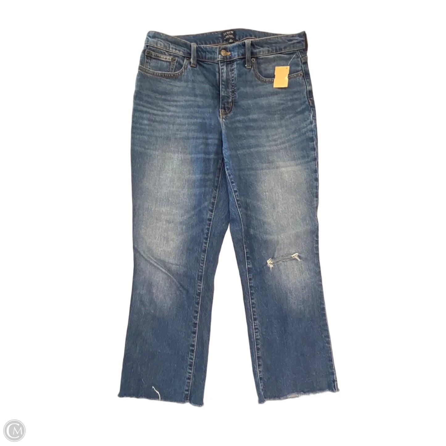 Jeans Cropped By J. Crew In Blue Denim, Size: 8