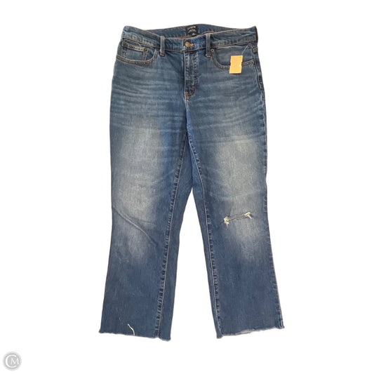 Jeans Cropped By J. Crew In Blue Denim, Size: 8