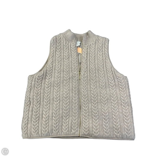 Vest Sweater By Joie In Tan, Size: Xl