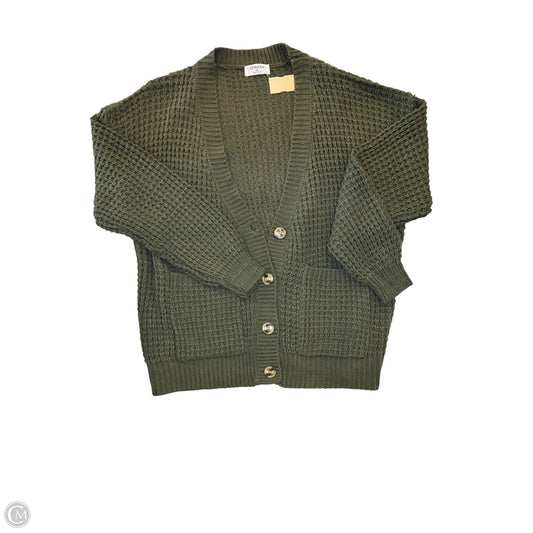 Cardigan By Zenana Outfitters In Green, Size: 2x